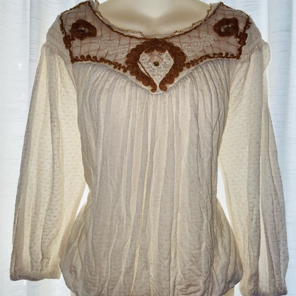 Free People Blouse Shirt Top boho Small /S